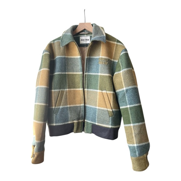 VIP Only Miu Miu Checked blouson jacket It38 - Picture 6 of 7